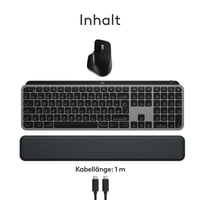 Set tastatură și mouse wireless Logitech MX Keys S Combo pentru Mac 9