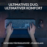 Logitech MX Keys S Combo Wireless Billentyűzet és Egér Grafitszürke QWERTZ - + Mouse, graphitegray 2