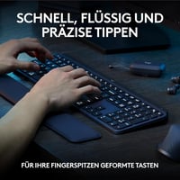 Logitech MX Keys S Combo Wireless Billentyűzet és Egér Grafitszürke QWERTZ - + Mouse, graphitegray 3