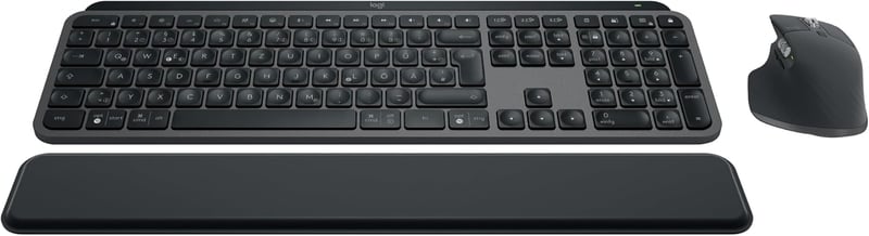 Logitech MX Keys S Combo Wireless Billentyűzet és Egér Grafitszürke QWERTZ - + Mouse, graphitegray