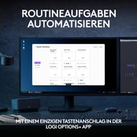 Bezdrôtová klávesnica Logitech MX Keys S, grafitovo sivá, podsvietená, Bluetooth, USB-C, QWERTZ, kompatibilná s Windows, Mac, Linux 3