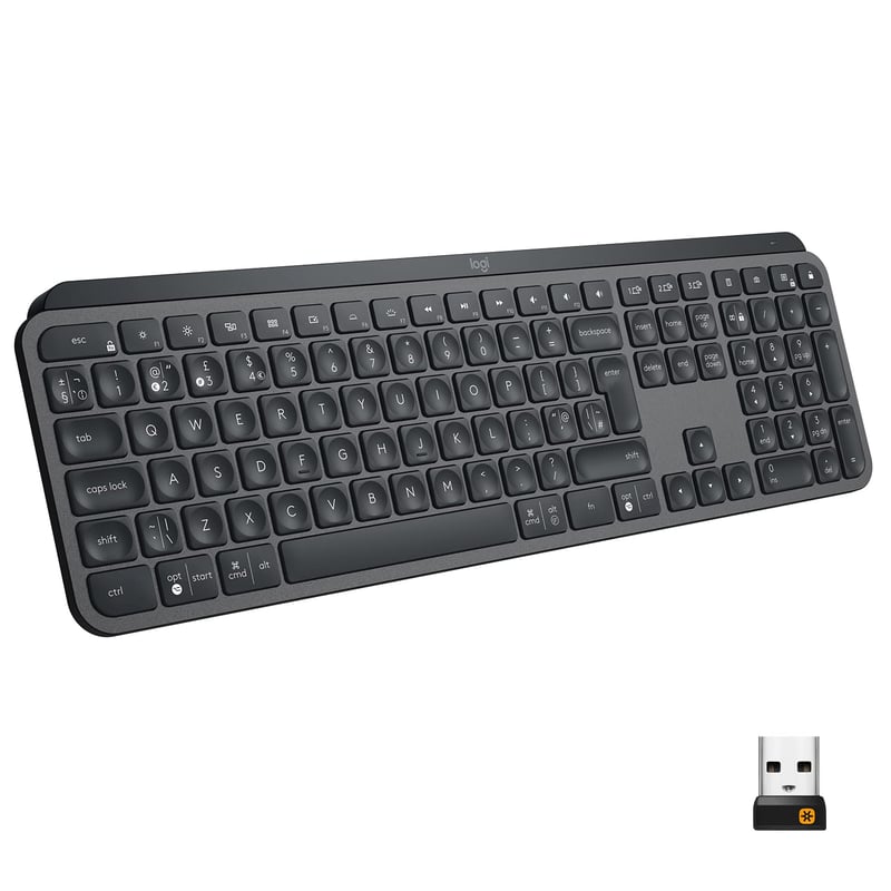 Bezdrôtová klávesnica Logitech MX Keys, Bluetooth, podsvietenie, PC/Mac – grafitová