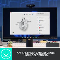 Bezdrôtová myš Logitech MX Master 3S – 8K DPI, ultrarýchle rolovanie, tiché klikanie, USB-C, Bluetooth, Windows, Linux – svetlosivá 9