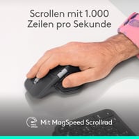 Logitech MX Master 4 ergonomikus vezeték nélküli egér, haptikus visszajelzés, USB-C, Bluetooth - fekete 5