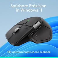 Logitech MX Master 4 ergonomikus vezeték nélküli egér, haptikus visszajelzés, USB-C, Bluetooth - fekete 4