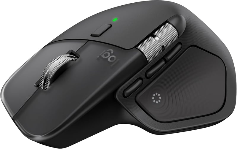 Logitech MX Master 4 ergonomikus vezeték nélküli egér, haptikus visszajelzés, USB-C, Bluetooth - fekete