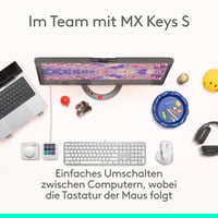 Ergonomická bezdrôtová myš Logitech MX Master 4, haptická odozva, nabíjanie cez USB-C, Bluetooth, Windows/macOS – svetlosivá 7
