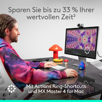 Ergonomická Bluetooth myš Logitech MX Master 4 pre Mac 3