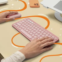 Bezdrôtová súprava klávesnice a myši Logitech Pebble 2 Combo, US INT'L QWERTY – ružová 2