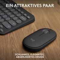 Logitech Pebble 2 Combo vezeték nélküli billentyűzet és egér, QWERTZ - fehér 2