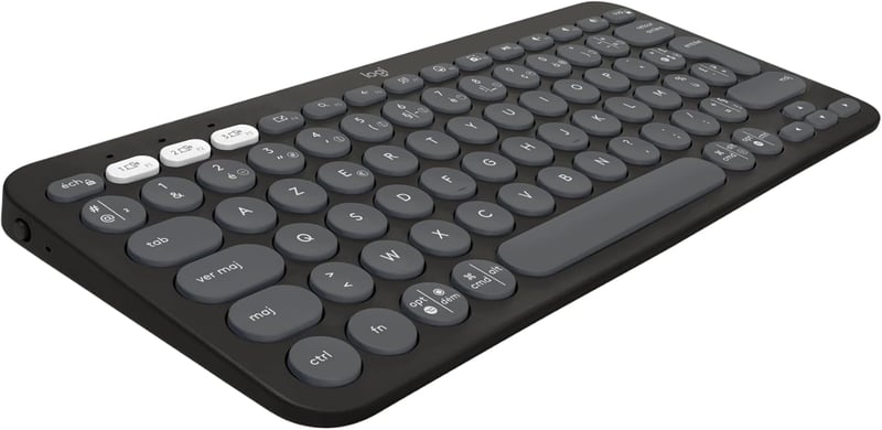 Logitech Pebble Keys 2 K380s AZERTY Francia Billentyűzet Grafitszürke