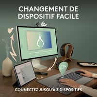 Logitech Pebble Keys 2 K380s AZERTY Francia Billentyűzet Grafitszürke 3