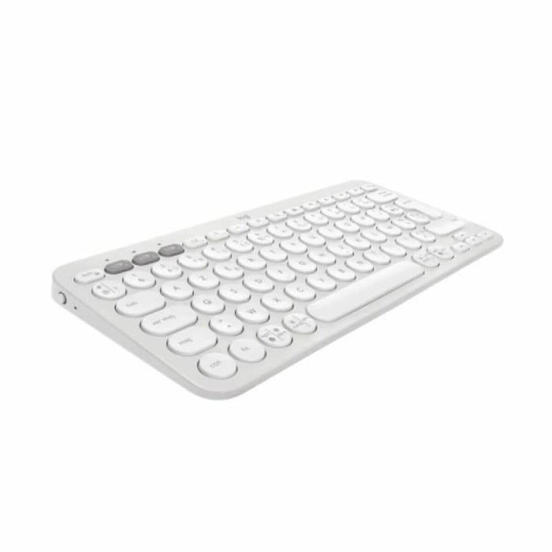 Bluetooth klávesnica Logitech Pebble Keys 2 K380s AZERTY – biela
