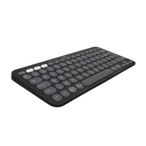 Logitech Pebble Keys 2 K380s Bluetooth tipkovnica, AZERTY - grafitno siva