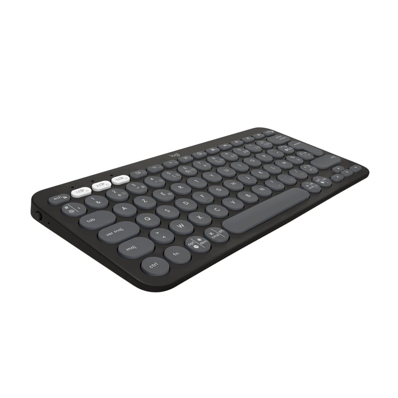 Bluetooth klávesnica Logitech Pebble Keys 2 K380s, AZERTY – grafitová sivá