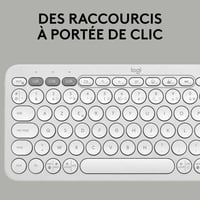 Logitech Pebble Keys 2 K380s Bluetooth billentyűzet AZERTY - fehér 4