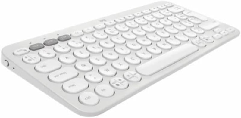 Logitech Pebble Keys 2 K380s Bluetooth billentyűzet AZERTY - fehér