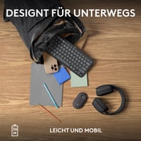 Bezdrôtová Bluetooth klávesnica Logitech Pebble Keys 2 K380s, pre viac zariadení, prispôsobiteľné klávesy, tenký dizajn, grafitovo sivá, Windows, macOS 9