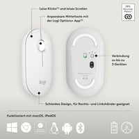 Logitech Pebble Mouse 2 M350s vezeték nélküli Bluetooth egér - fehér 7
