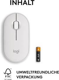 Logitech Pebble Mouse 2 M350s vezeték nélküli Bluetooth egér - fehér 10