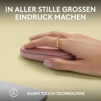 Bezdrôtová myš Logitech Pebble Mouse 2 M350s, Bluetooth, tiché klikanie, Easy-Switch, ľahká, prispôsobiteľné tlačidlo, Windows/Mac/Android 6