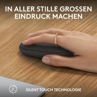 Bezdrôtová myš Logitech Pebble Mouse 2 M350s, Bluetooth, tiché klikanie, Easy-Switch, Windows/macOS/Android/ChromeOS – grafitová 6