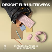 Bezdrôtová myš Logitech Pebble Mouse 2 M350s, Bluetooth, tiché klikanie, Easy-Switch, ľahká, prispôsobiteľné tlačidlo, Windows/Mac/Android 8