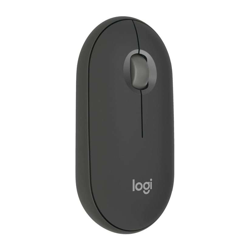 Bezdrôtová myš Logitech Pebble Mouse 2 M350s, Bluetooth, tiché klikanie, Easy-Switch, Windows/macOS/Android/ChromeOS – grafitová