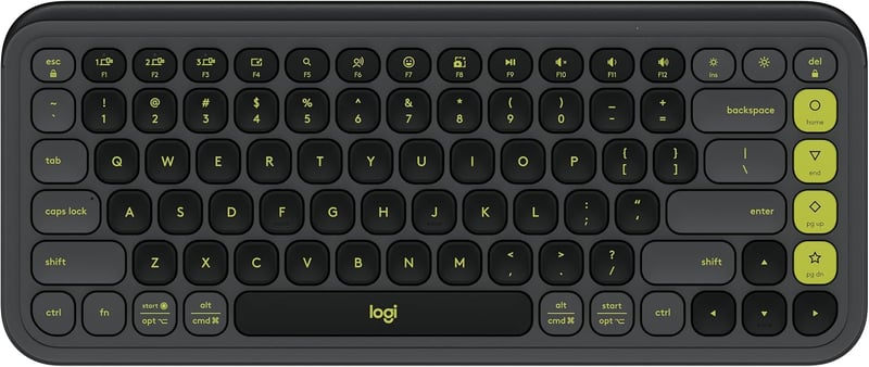 Logitech POP ICON Keys vezeték nélküli billentyűzet, QWERTY (ES) - grafit
