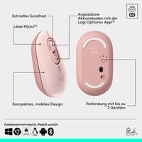 Set tastatură și mouse Bluetooth Logitech POP ICON Combo, clic silențios, Easy Switch pentru 3 dispozitive, butoane programabile 7