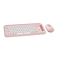Set tastatură și mouse Bluetooth Logitech POP ICON Combo, clic silențios, Easy Switch pentru 3 dispozitive, butoane programabile 1