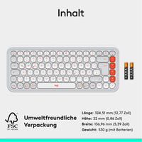 Bezdrôtová Bluetooth klávesnica Logitech POP ICON KEYS 10
