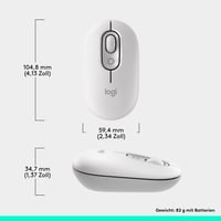 Kompaktná bezdrôtová Bluetooth myš Logitech POP s programovateľnými tlačidlami, tichým klikaním a funkciou Easy-Switch až pre 3 zariadenia 8