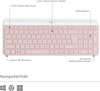 Logitech 920-011314 egér és billentyűzet kombó - rózsaszín 7
