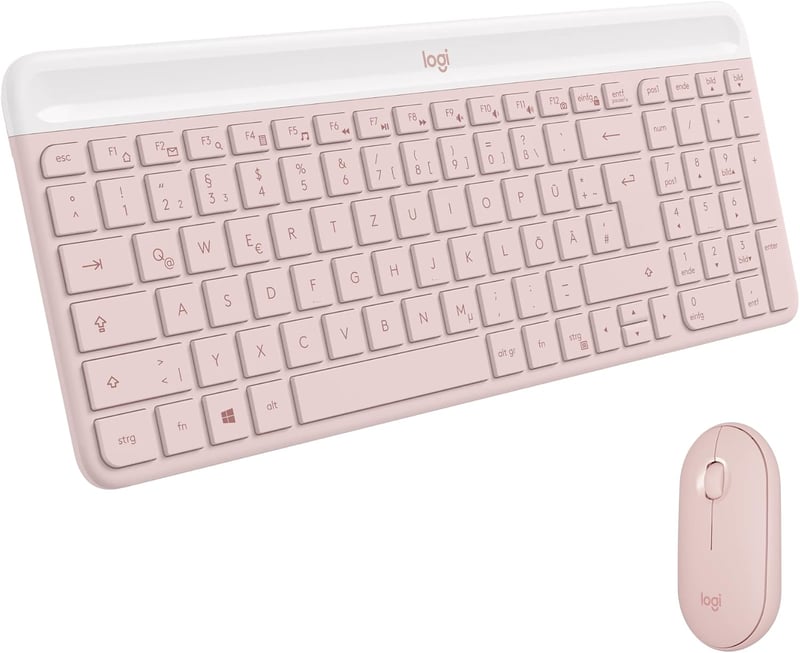 Logitech 920-011314 egér és billentyűzet kombó - rózsaszín