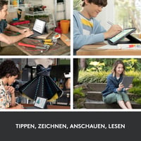 Logitech Rugged Folio iPad 10. generáció billentyűzet tok, QWERTZ, szürke - keyboard case, Rugged Folio 4