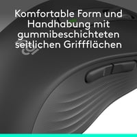 Bezdrôtová myš Logitech Signature M650 L pre ľavákov, pre veľké ruky, tiché klikanie, nastaviteľné bočné tlačidlá, Bluetooth, PC/Mac/Chromebook 10