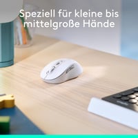 Bezdrôtová myš Logitech Signature M650 L pre veľké ruky, tiché klikanie, Bluetooth, kompatibilita s viacerými zariadeniami, biela 3