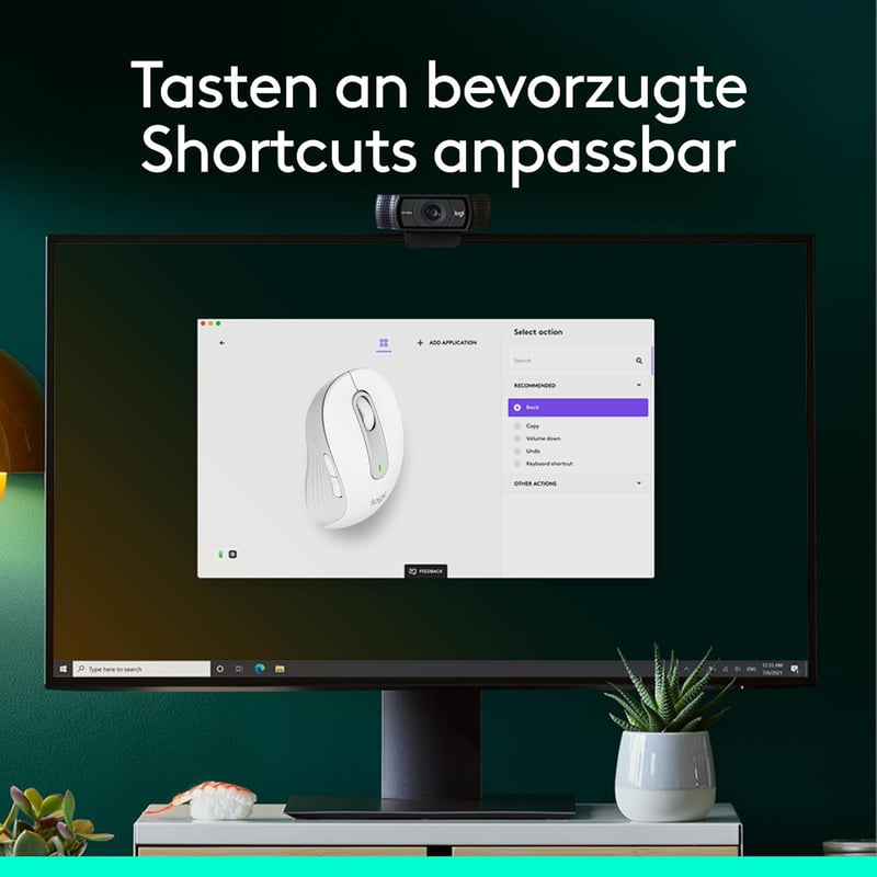 Logitech Signature M650 L Wireless Egér Nagy Kézhez, Csendes Kattintás, Bluetooth - Große Hände, White, Right Handed