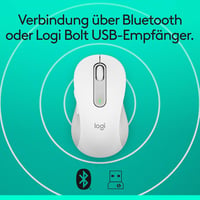 Logitech Signature M650 L Wireless Egér Nagy Kézhez, Csendes Kattintás, Bluetooth - Große Hände, White, Right Handed 8