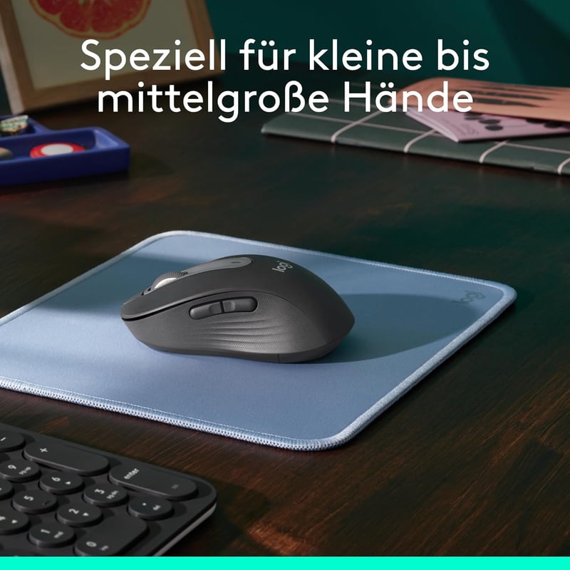 Logitech Signature M650 Vezeték Nélküli Egér Bluetooth Többeszköz Kompatibilis - Kleine-Mittlere Hände, gray, Right Handed