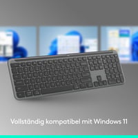 Bezdrôtová klávesnica Logitech Signature Slim K950 – kompaktný ergonomický dizajn, tiché písanie, pripojenie cez Bluetooth a USB 4