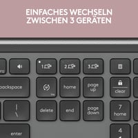 Bezdrôtová klávesnica Logitech Signature Slim K950 – kompaktný ergonomický dizajn, tiché písanie, pripojenie cez Bluetooth a USB 3