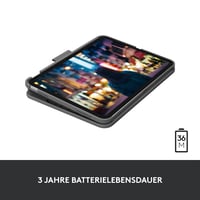 Puzdro s klávesnicou Logitech Slim Folio pre iPad 10. generácie a A16, s integrovanou Bluetooth klávesnicou, nemecké rozloženie QWERTZ, grafitová farba 3