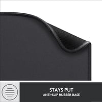 Podložka pod myš Logitech Studio Series – sivá, protišmyková gumová základňa, vodoodolná, 23 x 0,2 cm, hladký sklz, prenosná 7