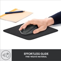 Podložka pod myš Logitech Studio Series – sivá, protišmyková gumová základňa, vodoodolná, 23 x 0,2 cm, hladký sklz, prenosná 2