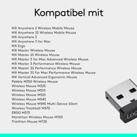 Logitech Unifying USB vevő fekete vezeték nélküli egér billentyűzet 4