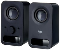 PC reproduktory Logitech Z150, stereo, 2 ks, špičkový výkon 6 W, 3,5 mm jack, výstup na slúchadlá, PC/TV/telefón/tablet, čierne 1