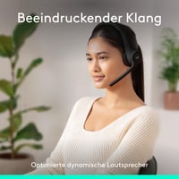 Căști wireless Logitech Zone 300 cu Bluetooth, microfon, anulare a zgomotului, compatibile cu Windows, Mac, iOS, Android, Negru 3
