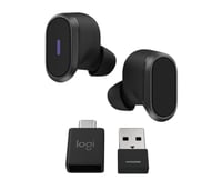 Bezdrôtové slúchadlá Logitech Zone True Wireless Bluetooth, grafitovo sivé, s mikrofónom a potlačením hluku na kancelárske použitie 3